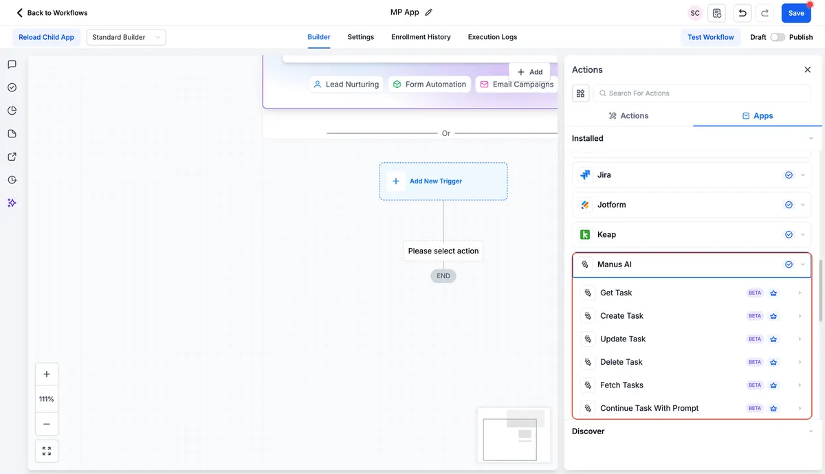 Discover how Manus triggers and actions transform HighLevel Workflows into powerful AI automation engines with structured multi-step task management.