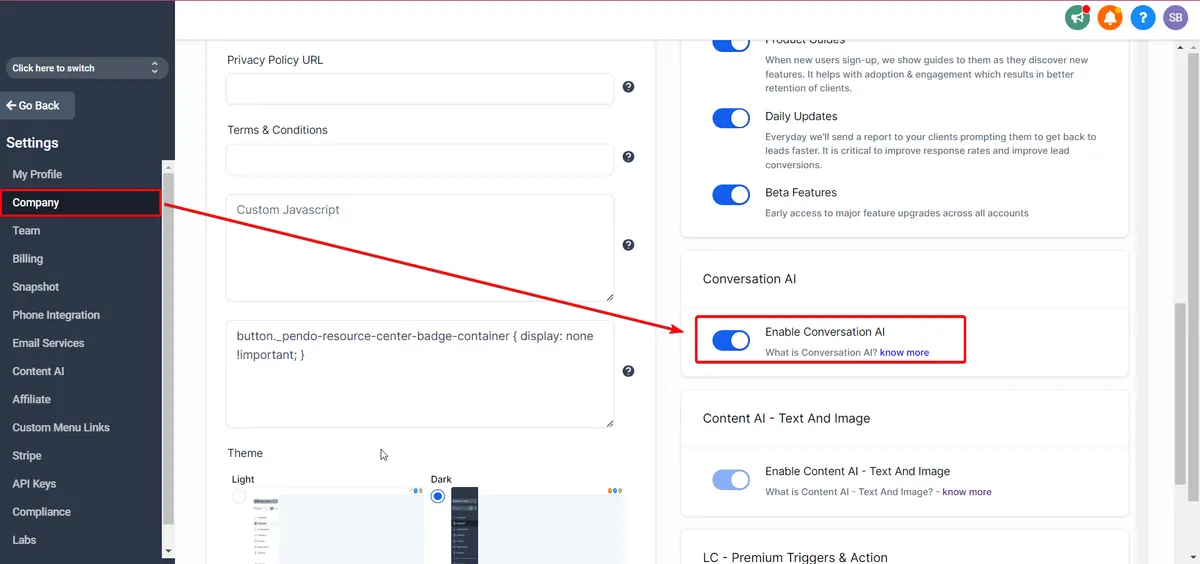 How to use Conversation AI in your Appointment bookings? : HighLevel  Support Portal