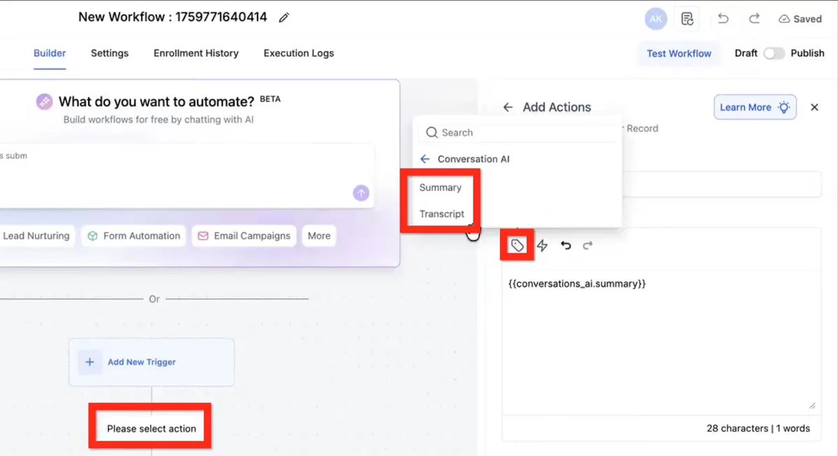 Discover how Conversation AI automatically generates session-based summaries and transcripts to power workflows and improve customer communication tracking.