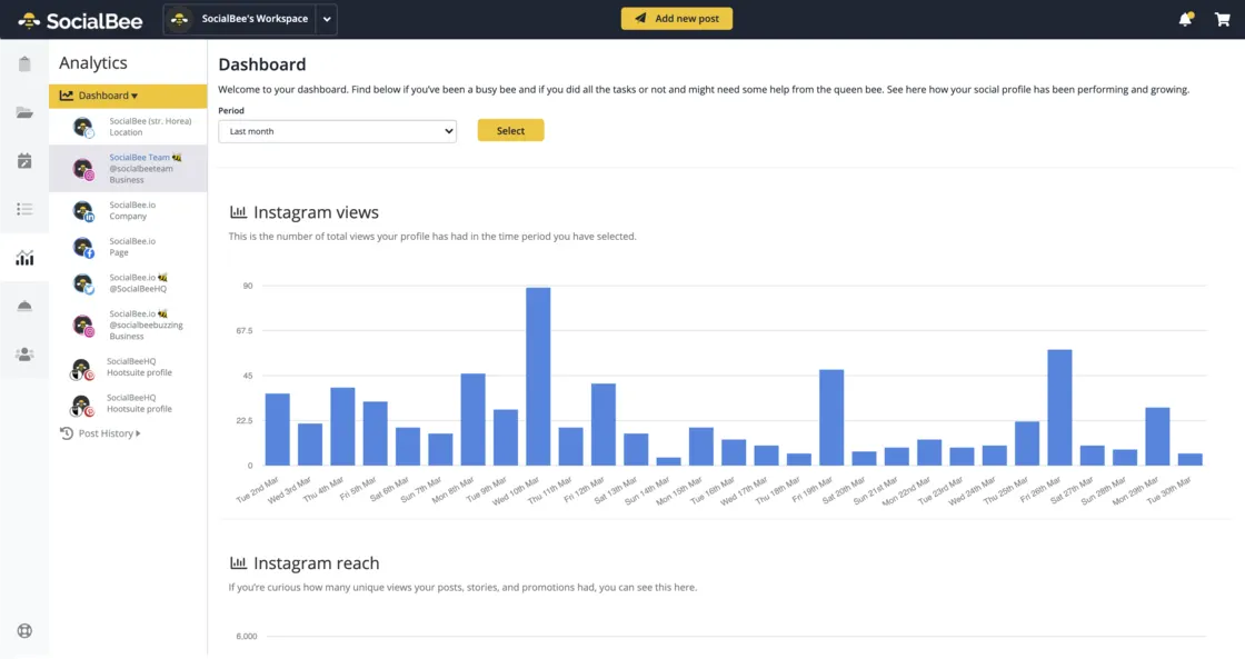 Reconnect your Instagram and check its analytics in SocialBee 📊 - SocialBee  changelog