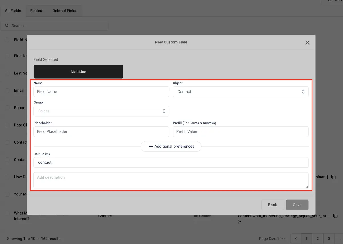 How to Create and Use Custom Fields within HighLevel : HighLevel Support Portal