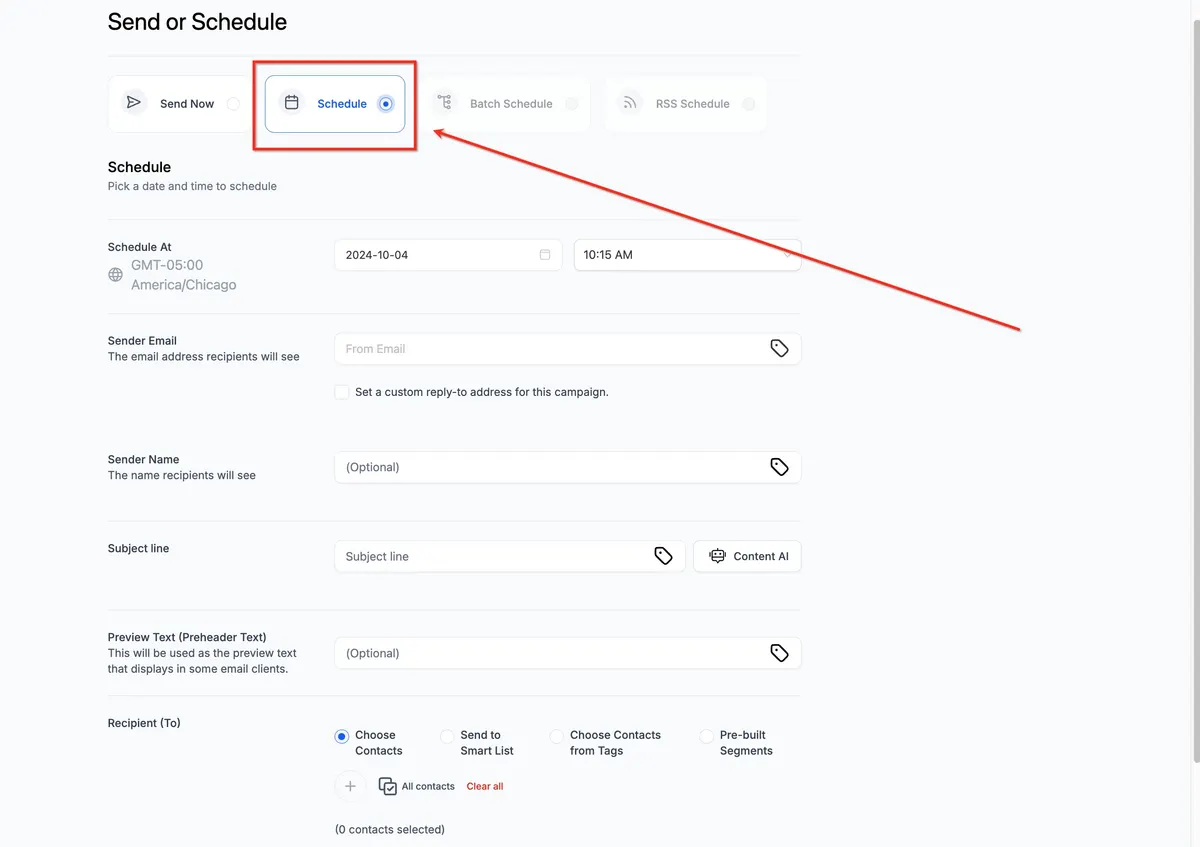 How to send a Regular Email Campaign (Send Now or Schedule)? : HighLevel  Support Portal