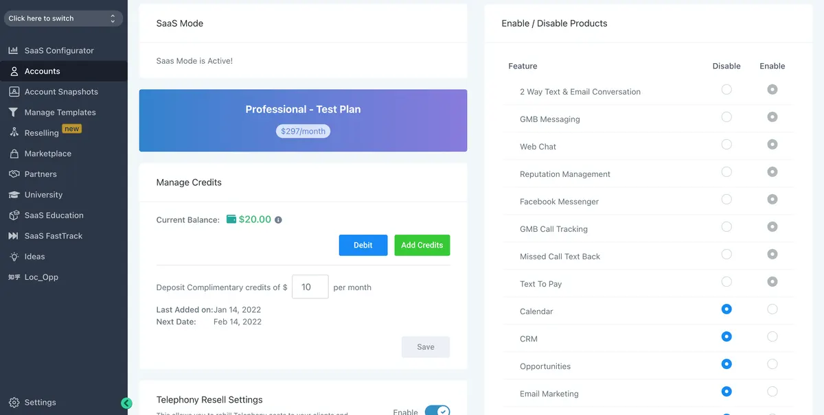 How to Upgrade / Downgrade SaaS Plan for a location : HighLevel Support  Portal