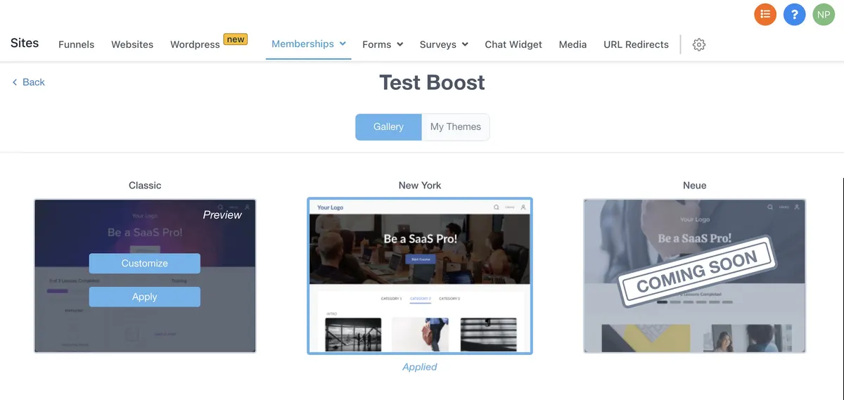How To Use Memberships Themes : HighLevel Support Portal