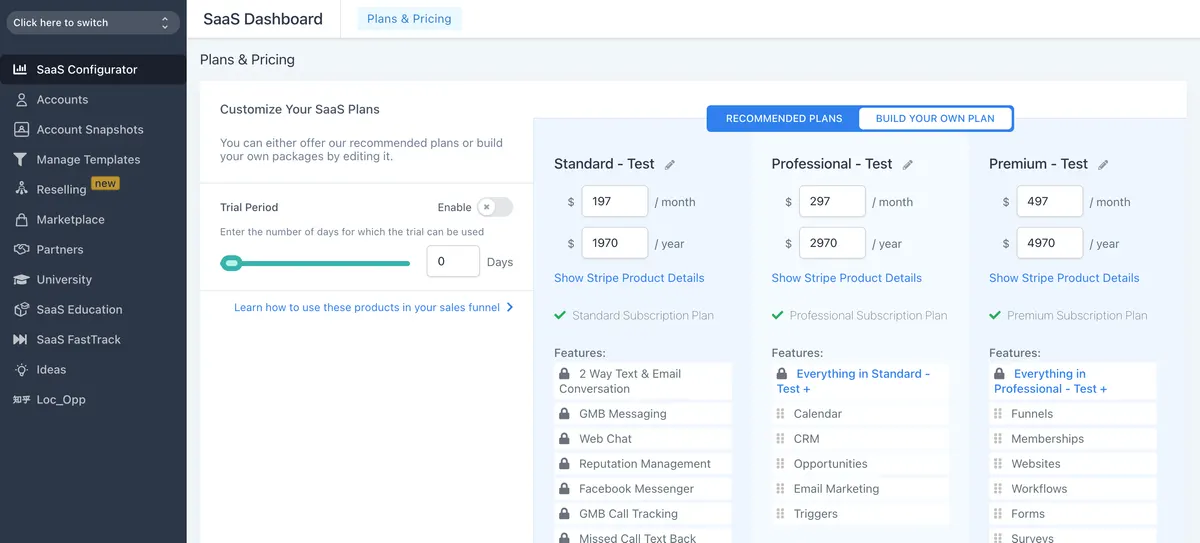 Upgrading and Cancelling SaaS Plans for Clients : HighLevel Support Portal