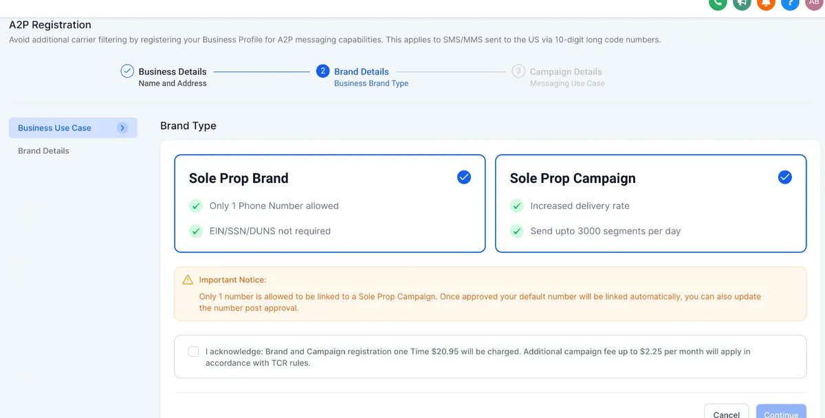 A2P Sole Proprietor Brands Registration is Now Live on GoHighLevel